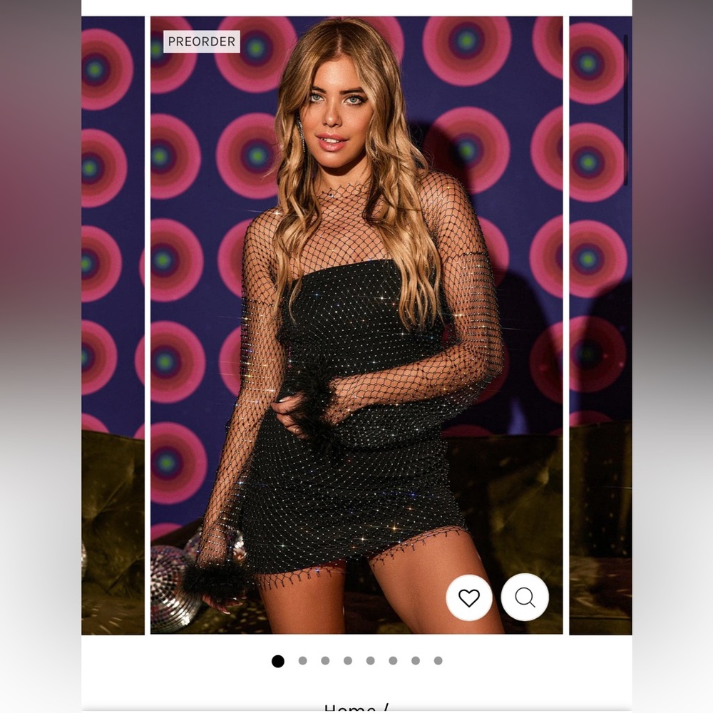 12th Tribe Martini Mesh Mini Dress